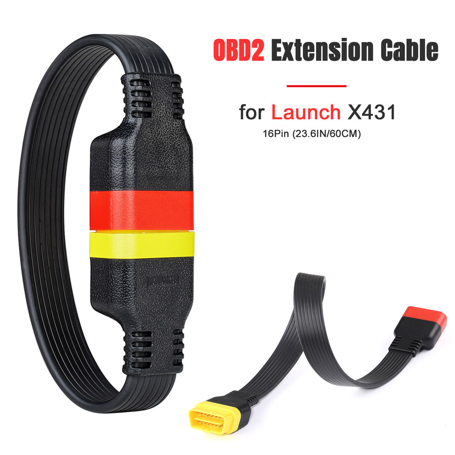 LAUNCH OBD2 Extension Cable for Launch X431 iDiag EasyDiag X431 V, X431 V+, Pro5, 23.6IN/60CM