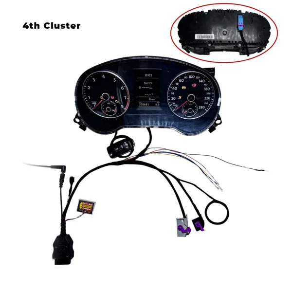 MQB 4th Gen Dashboard Instrument Power On Cable Cluster Test Platform Key Learning for VW Jetta MK7, Virtual, Audi A6 A8 A4 - Image 4