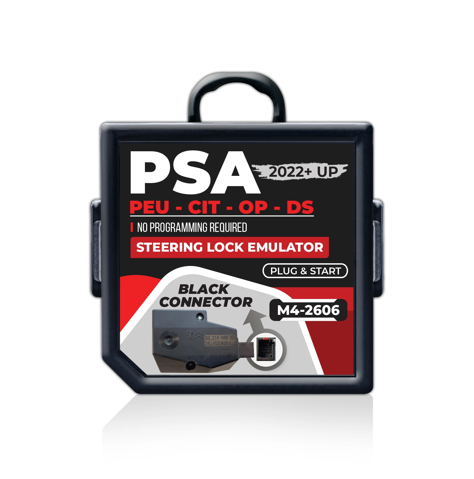 PSA Peugeot Citroen Opel 2022 and Up Steering Lock Emulator Simulator (Black Connector) - Image 2